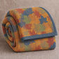 Colorful Fall Maple Leaf Cotton Blanket - Orange & Blue - Blanket - Cal King - image 16