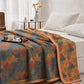 Colorful Fall Maple Leaf Cotton Blanket - image 22