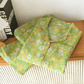 Green Ditsy Floral Cotton Pajama Set - image 3