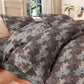Colorful Maple Leaf Cotton Duvet Cover Bedding Set - Brown & Gray - Bedding Set(4PCS) - King - image 21
