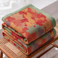 Colorful Fall Maple Leaf Cotton Blanket - image 1