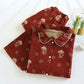 Vintage Mushroom Print Cotton Loungewear Set - image 1