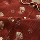 Vintage Mushroom Print Cotton Loungewear Set - image 3