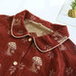 Vintage Mushroom Print Cotton Loungewear Set - image 2