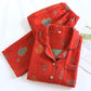 Red Cotton Fortune Pouch Loungewear Set - image 1