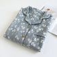 Cotton Gauze Leaf Print Pajama Set - image 1