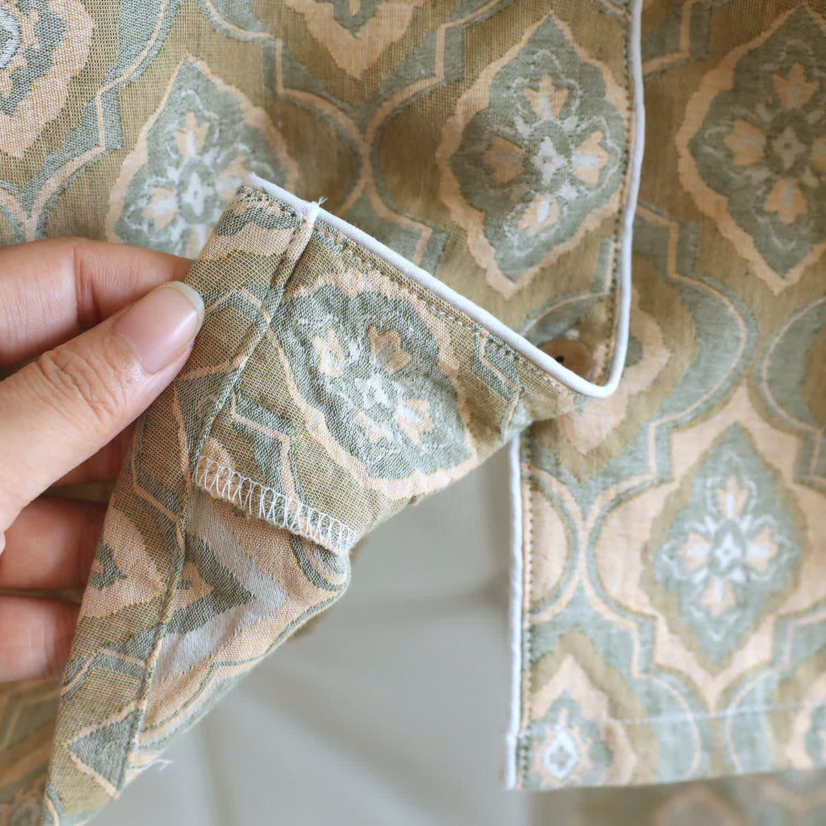 Minimal Cotton Piped Loungewear Set - image 5