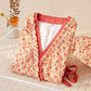 Geometric Ruffle Trim Cotton Loungewear Set - image 1