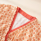Geometric Ruffle Trim Cotton Loungewear Set - image 2