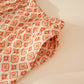 Geometric Ruffle Trim Cotton Loungewear Set - image 10