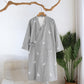 Couple Deer Cotton Gauze Kimono Bathrobe - Blue - L - image 11