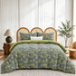 Vintage Green Ginkgo Leaf Cotton Reversible Bedding Set - image 18