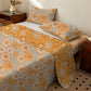 Sunflower Garden Cotton Gauze Bedspread - Grey - Bedspread with 2PCS Pillowcases - King - image 5