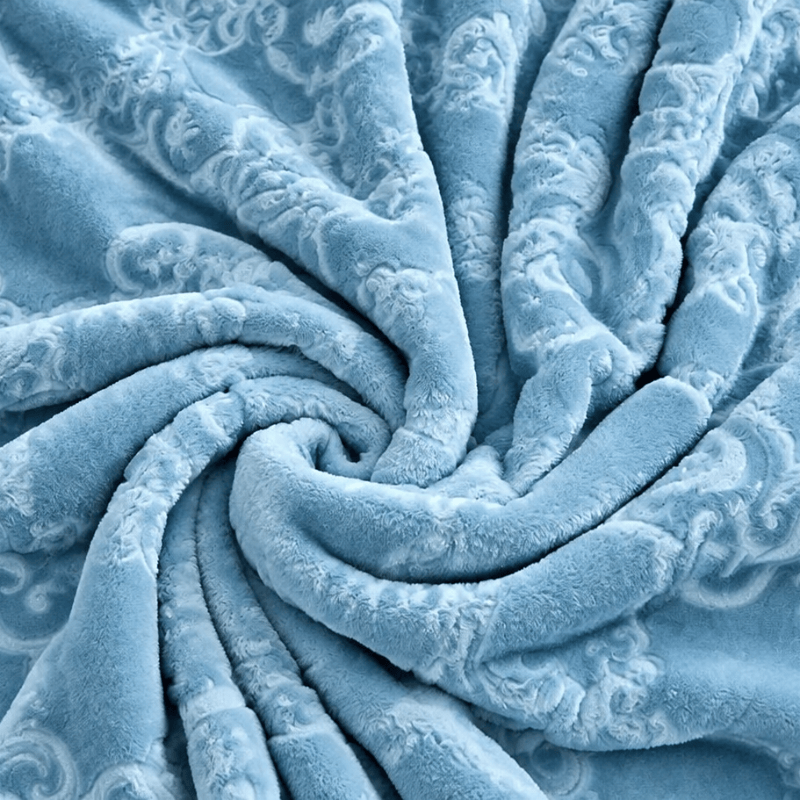 Multi-color Luxury Raschel Fleece Blanket - image 4