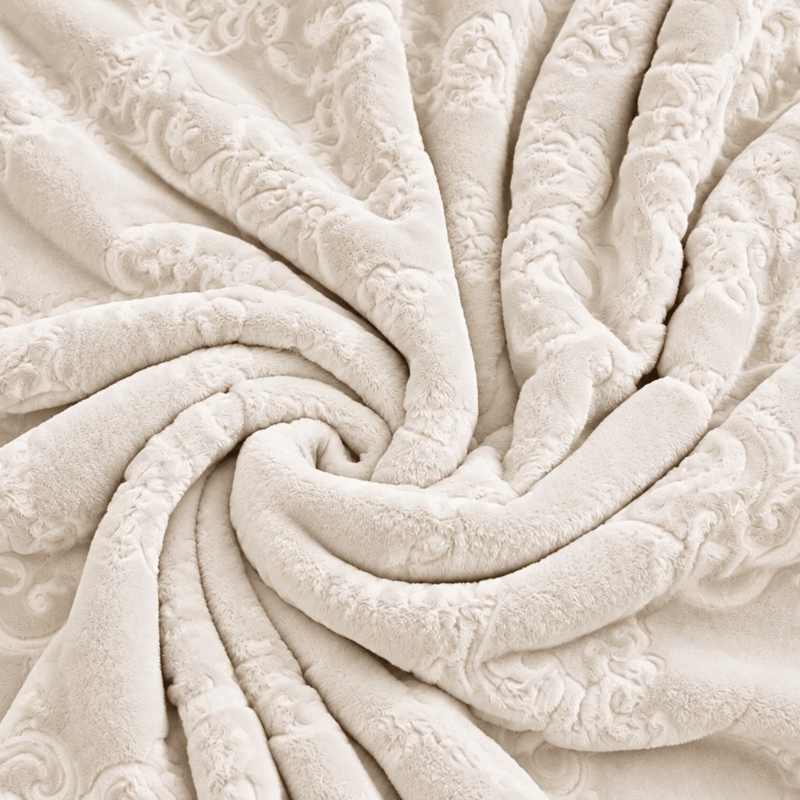 Multi-color Luxury Raschel Fleece Blanket - image 29