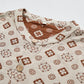 Retro Geometric Long Sleeve Pajama Set - image 2