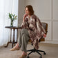 Vintage Jungle Toile Poncho Shawl Wrap - image 13