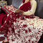 Christmas Red Snowflake Throw Blanket - image 3