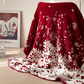 Christmas Red Snowflake Throw Blanket - image 1