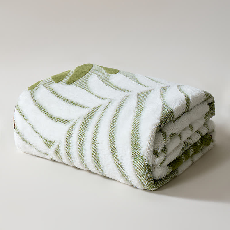 Modern Botanical Fleece Throw Blanket - image 24