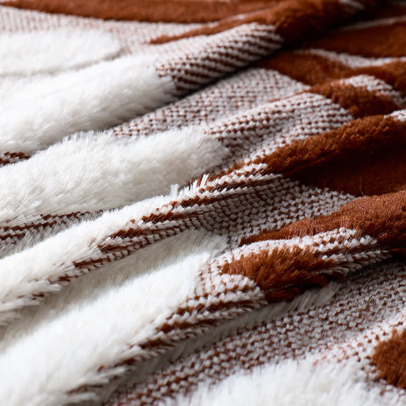 Modern Botanical Fleece Throw Blanket - image 34