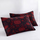 Burgundy Pumpkin Halloween Reversible Cotton Blanket - Black - 2PCS Pillowcases - 20" x 36" - image 9