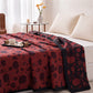 Burgundy Pumpkin Halloween Reversible Cotton Blanket - image 2
