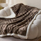 Double-Layer Sherpa Checkerboard Throw Blanket - image 3
