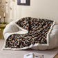 Classic Leopard Fluffy Sherpa Throw Blanket - image 1
