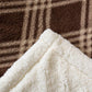Plaid Grid Plush Fleece Throw Blanket - image 7