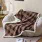 Plaid Grid Plush Fleece Throw Blanket - image 2
