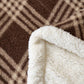 Plaid Grid Plush Fleece Throw Blanket - image 6