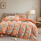 Artistic Flower Cotton Duvet Cover Bedding Set - image 3