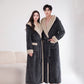 Cozy Plush Sherpa Hooded Long Bathrobe - image 1