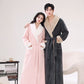 Cozy Shawl Collar Fleece Lounge Bathrobe - image 2
