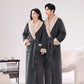 Cozy Shawl Collar Fleece Lounge Bathrobe - image 1