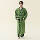 Soft Contrast Trim Plush Fleece Robe - Avocado Green - Bathrobe with pants - Men 2XL - image 3