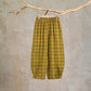 Yellow Plaid Cotton Gauze Harem Pants - image 1