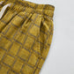 Yellow Plaid Cotton Gauze Harem Pants - image 3