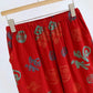 Festive Red Cotton Gauze Couple Pajama Set - image 11
