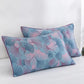 Reversible Ginkgo Leaf Cotton Gauze Quilt - Blue - 2PCS Pillowcases - 20" x 37" - image 16