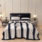 Geometric Grid Stripe Soft Throw Blanket - image 6