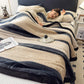 Geometric Grid Stripe Soft Throw Blanket - image 26