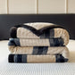 Geometric Grid Stripe Soft Throw Blanket - image 23