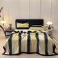 Geometric Grid Stripe Soft Throw Blanket - image 47
