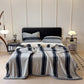 Geometric Grid Stripe Soft Throw Blanket - image 57