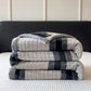 Geometric Grid Stripe Soft Throw Blanket - image 53