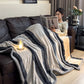 Geometric Grid Stripe Soft Throw Blanket - image 59