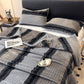 Geometric Grid Stripe Soft Throw Blanket - image 64