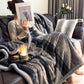 Geometric Grid Stripe Soft Throw Blanket - image 69